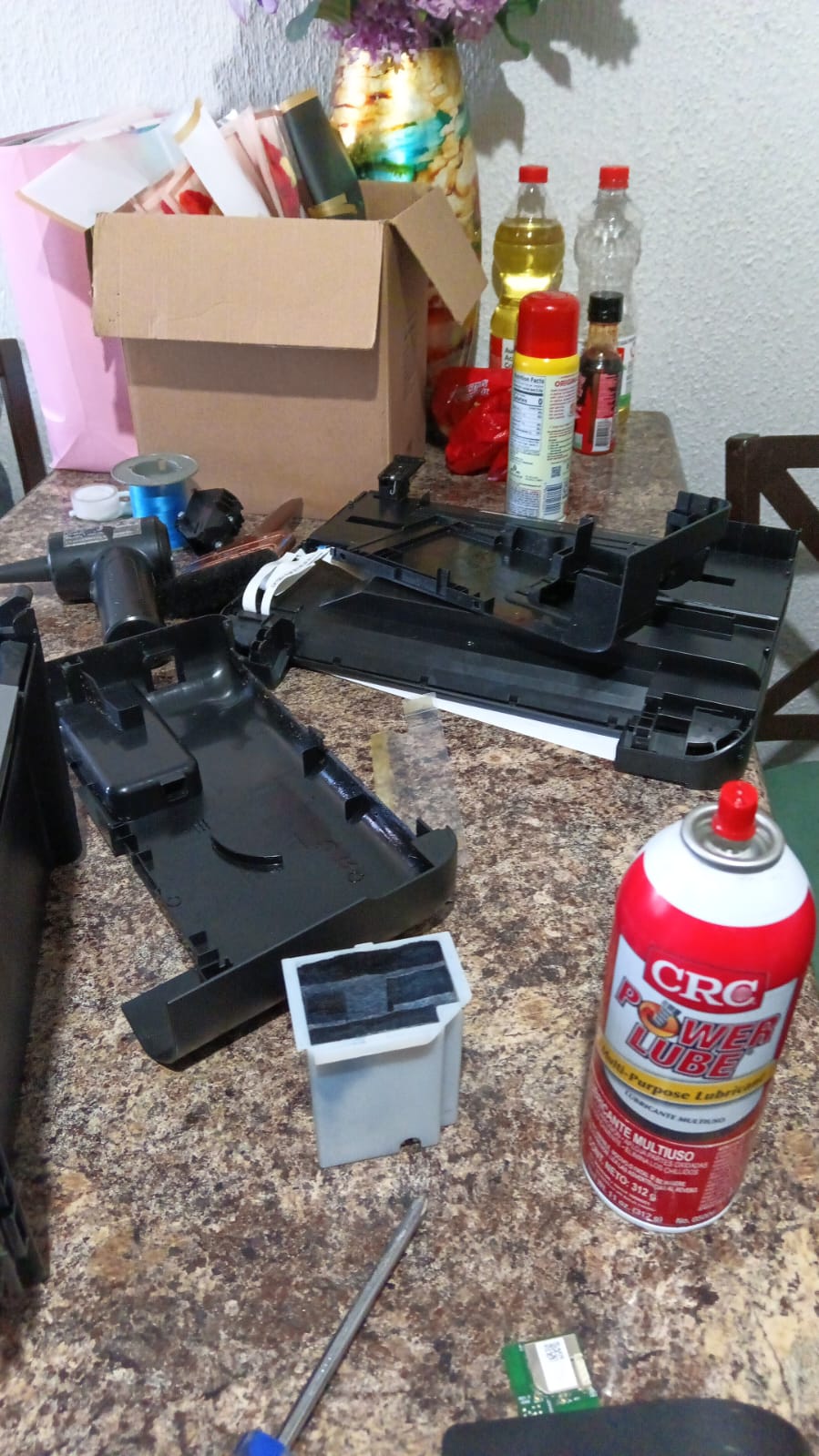 Impresora desarmada - proceso